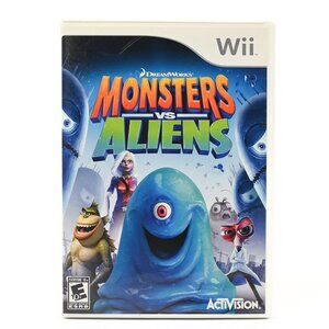 Monsters vs Aliens (Nintendo Wii, 2009) w/Manual